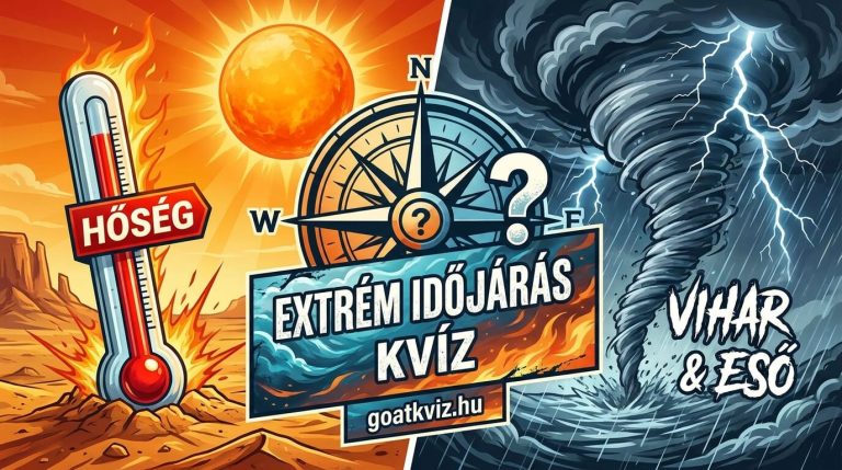 Hőség, Vihar, Eső – Extrém Időjárás Kvíz
